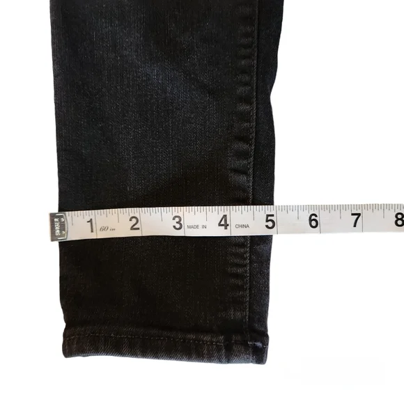 Madewell Roadtripper Black Mid-rise Skinny Jeans, ankle length size 27 - Picture 7 of 13